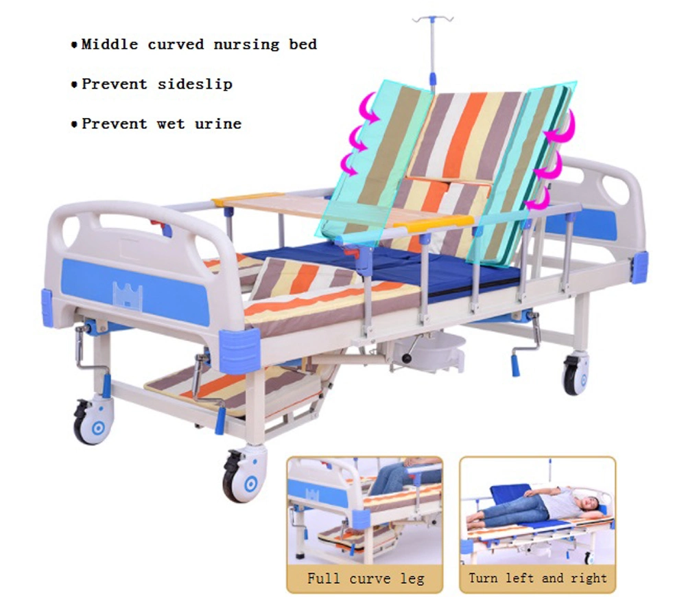 Wholesale Sale Price Manual 3 Crank Functions Positions Long Term Bedridden Medical Clinic Hospital Home Household Retirement Care Nursing Bed