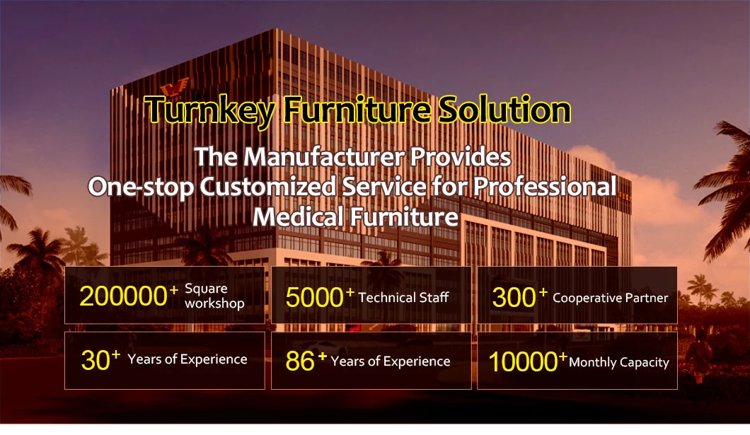 Hospital Furniture Wooden Adjustable Mobile Multifunction Electric Medical Beds for Home Care