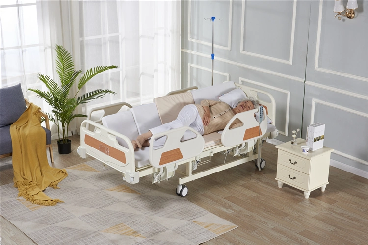 Back Lifting Leg Lifting Roatating Manual Electric Home Care Bed for The Elderly Use